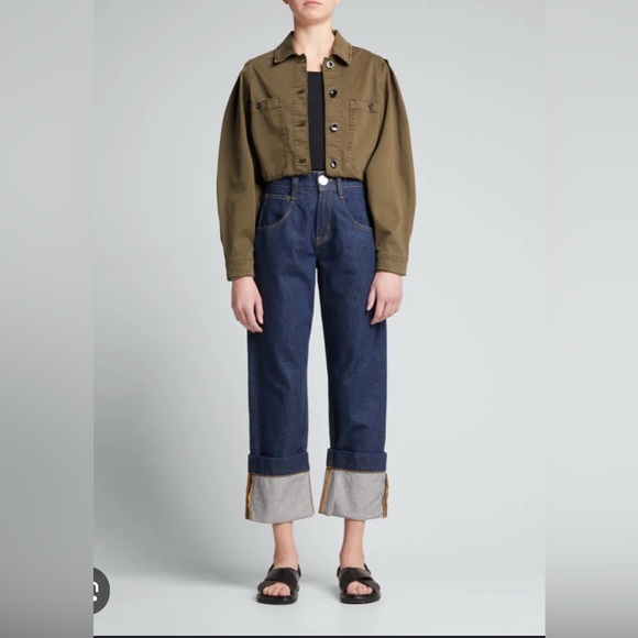 Frame Denim Denim - FRAME Oversized Detail Denim Pant‎ Jeans Cuffed 26